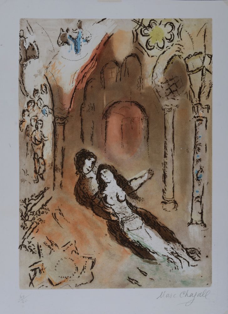 Acquaforte E Acquatinta Chagall - Grenade, Hand-Signed
