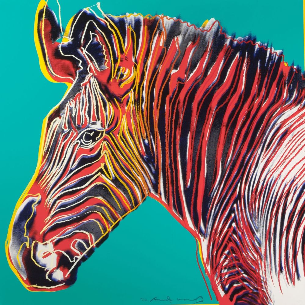 Serigrafia Warhol - Grevys Zebra (FS II.300)