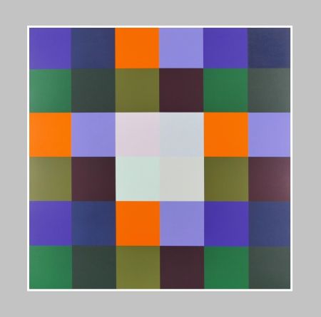 Serigrafia Lohse - Gruppe von 8 Quadraten mit vier Rechtecken