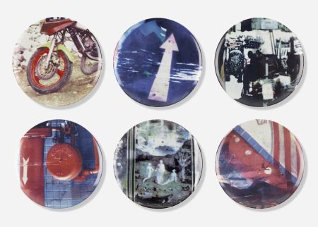 Serigrafia Rauschenberg - Guggenheim Museum Retrospective Plates