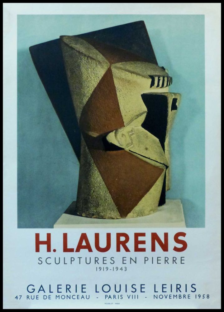 Manifesti Laurens - H. LAURENS - GALERIE LOUISE LEIRIS SCULPTURES EN PIERRE 