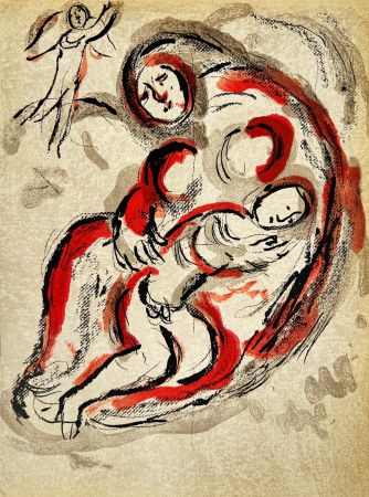 Litografia Chagall - Hagar in the Desert