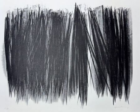 Litografia Hartung - Hans Hartung (1904 - 1989) - L 105 - Lithograph on Arches paper - 1963