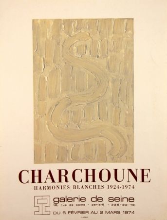 Litografia Charchoune - Harmonies Blanches 