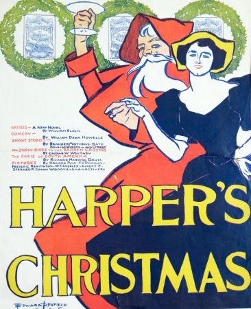 Litografia Penfield - HARPERS CHRISTMAS 1895