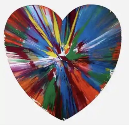 Multiplo Hirst - Heart Spin Painting
