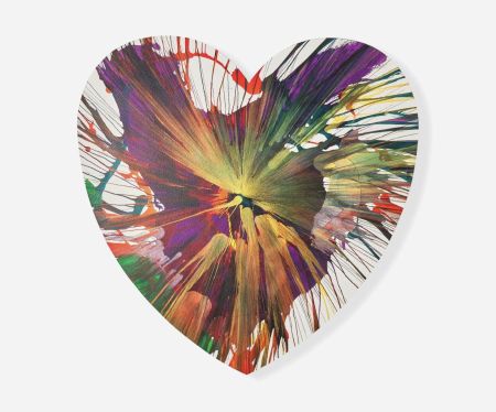 Multiplo Hirst - Heart Spin Painting