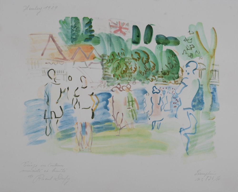 Litografia Dufy - Henley 1929, 1949