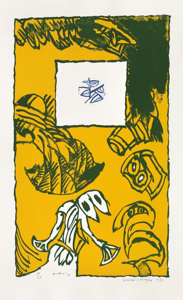 Litografia Alechinsky - Herbes potagères