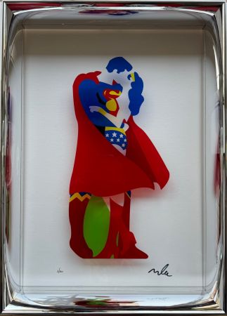 Serigrafia Lodola - Heroes in love (Plexiglass)