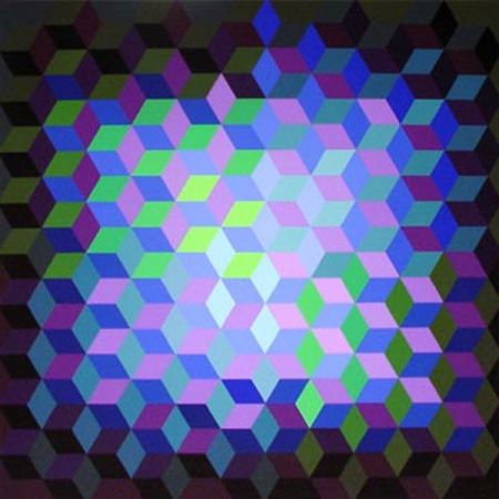 Serigrafia Vasarely - Hexagon 7