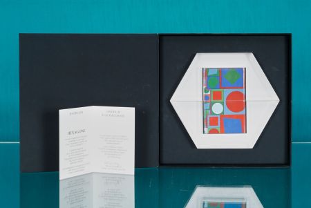 Libro Illustrato Vasarely - Hexagone - 1988, Artbooks and Sculpture Hand-signed