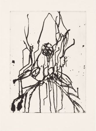 Acquatinta Baselitz - Hirsch I (black)