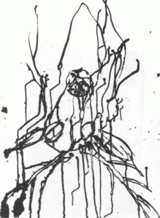 Acquaforte E Acquatinta Baselitz - Hirsche I (B&W)