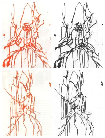 Acquaforte E Acquatinta Baselitz - Hirsche (set of 4)