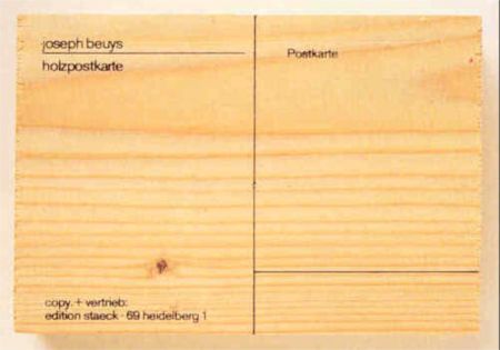 Serigrafia Beuys - Holzpostkarte