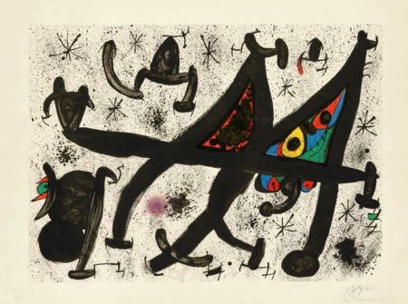 Litografia Miró - Homage to Joan Prats (full Colour)