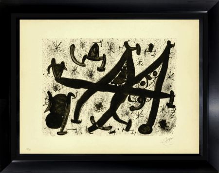 Litografia Miró - Homage to Joan Prats (Special Edition Black&White)