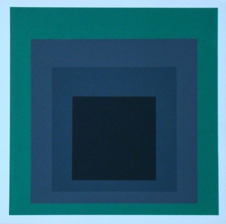 Serigrafia Albers - Homage to the Square - Grisaille and Patina, 1965