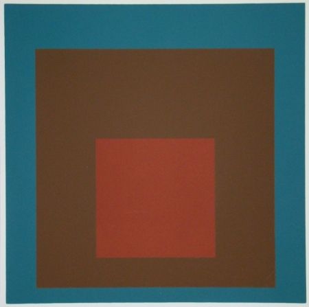 Serigrafia Albers - Homage to the Square at night, 1958