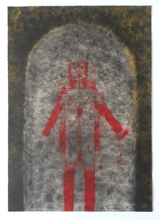 Litografia Tamayo - Hombre en Rojo