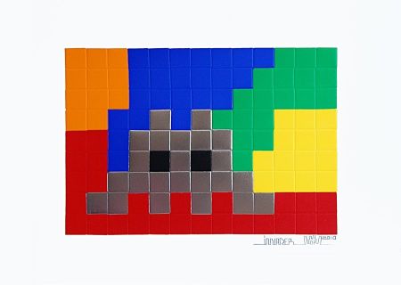 Serigrafia Invader - Home : Lego Silver