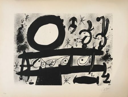 Litografia Miró - Homenatge a Joan Prats 