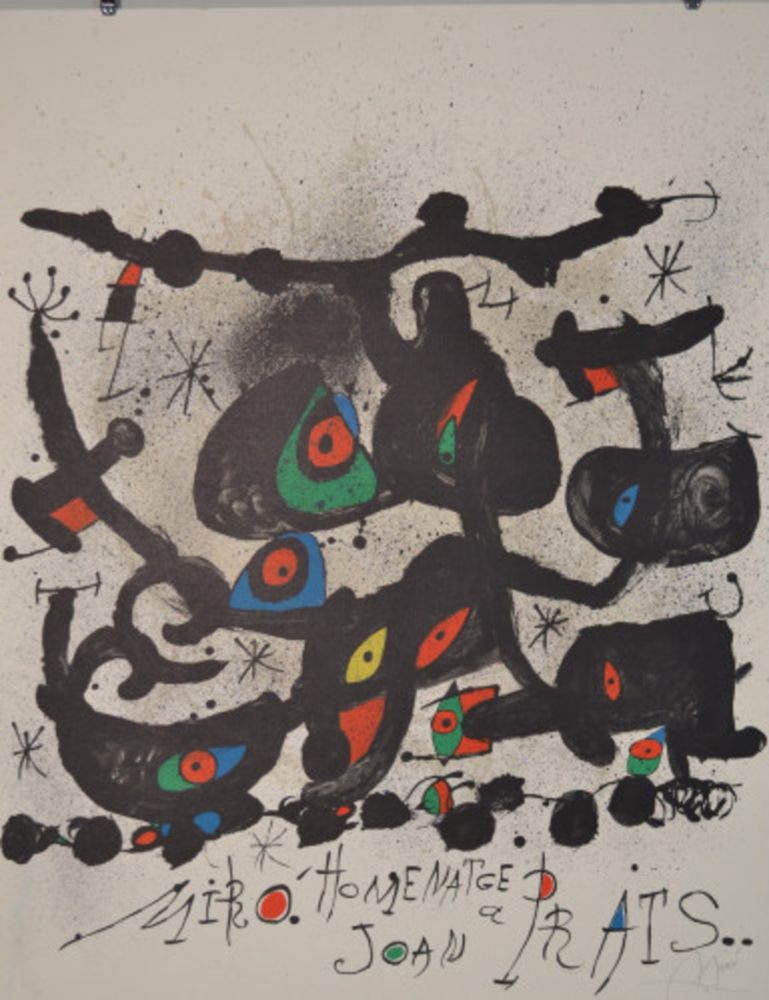 Litografia Miró - Homentage A Joan Prats - M735