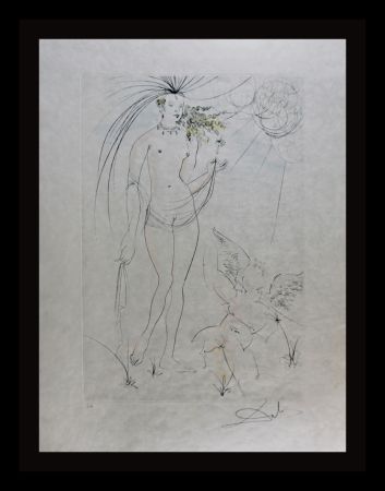 Incisione Dali - Hommage a Albrecht Durer Venus & Cupid