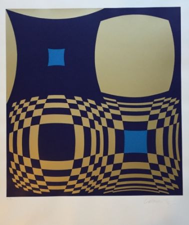 Serigrafia Vasarely - Hommage a Bartók