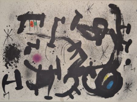 Litografia Miró - Hommage A Joan Prats - M1034