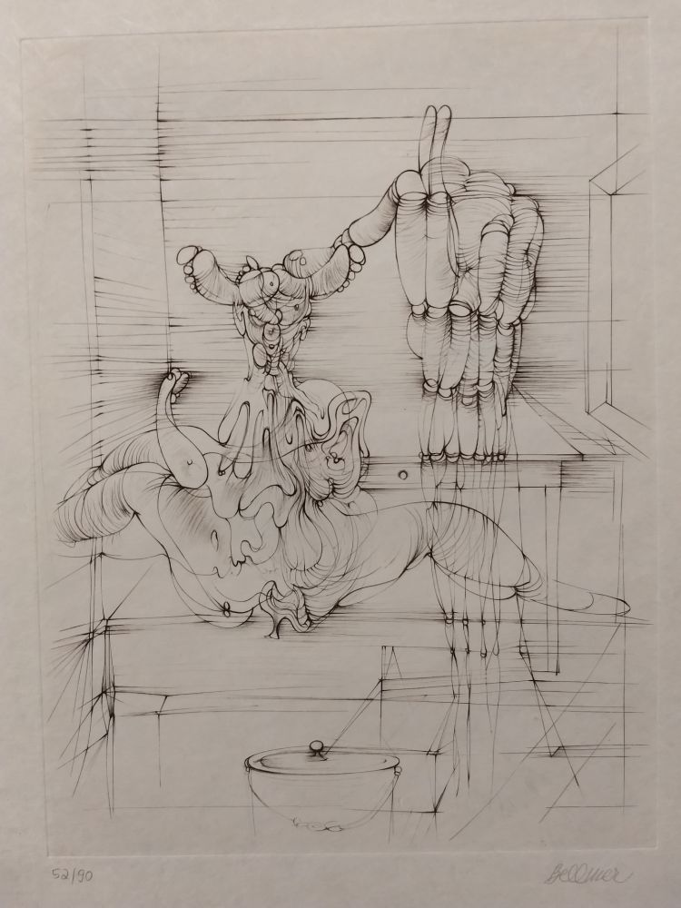 Litografia Bellmer - Hommage a Picasso