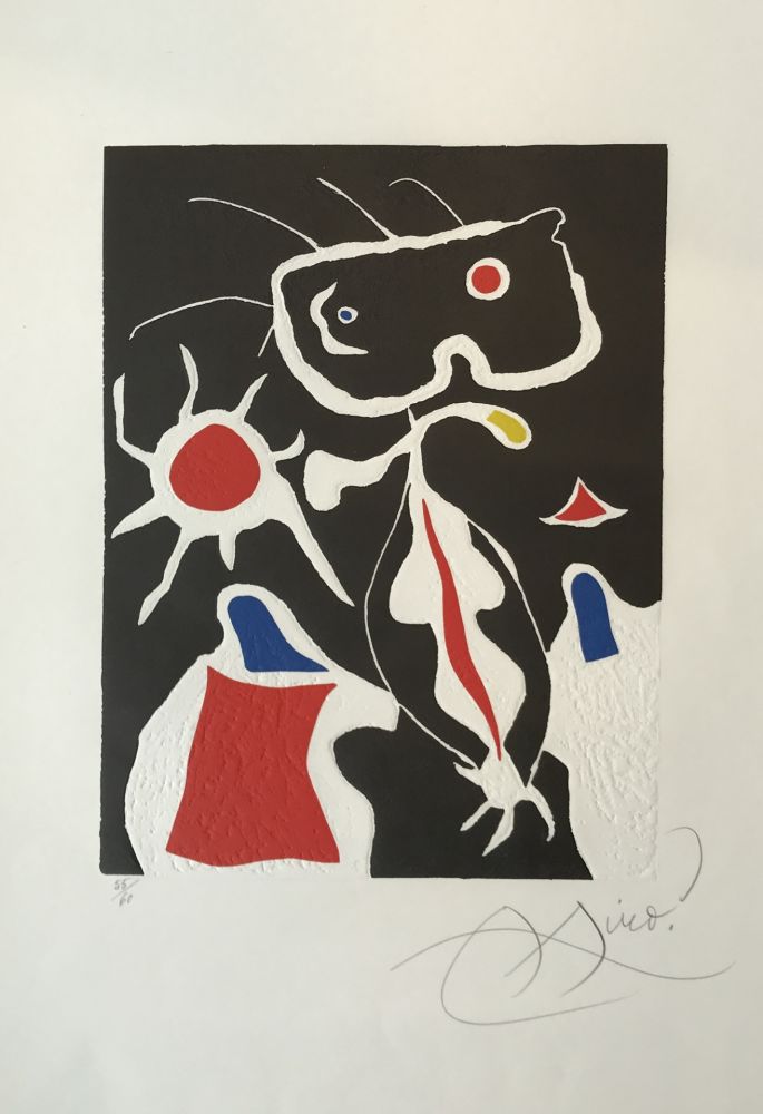 Linoincisione Miró - Hommage a San Lazzaro