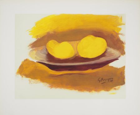 Litografia Braque - Hommage à Cézanne, Les pommes, , c