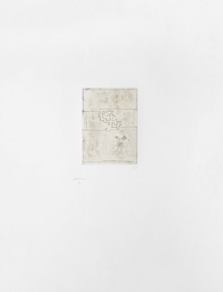 Incisione Chillida - Hommage à Gabriel Aresti 