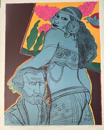 Litografia Corneille - Hommage à Giuseppe Verdi,