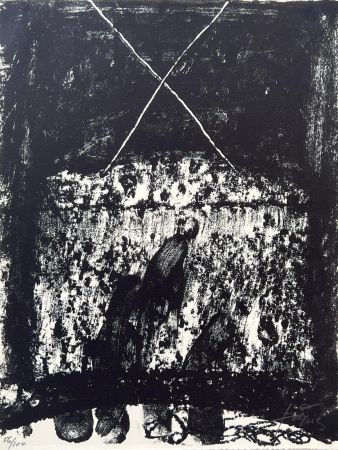 Litografia Tàpies - Hommage à Hans Arp 