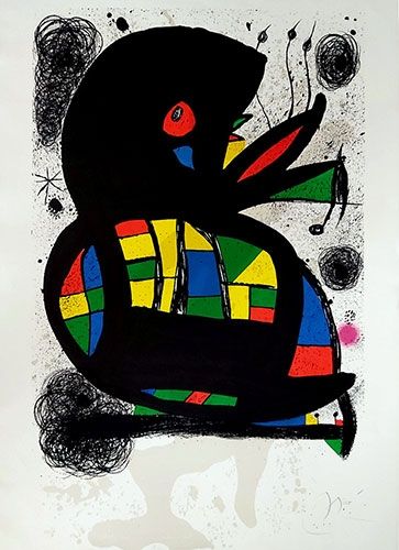Litografia Miró - Hommage à Maeght