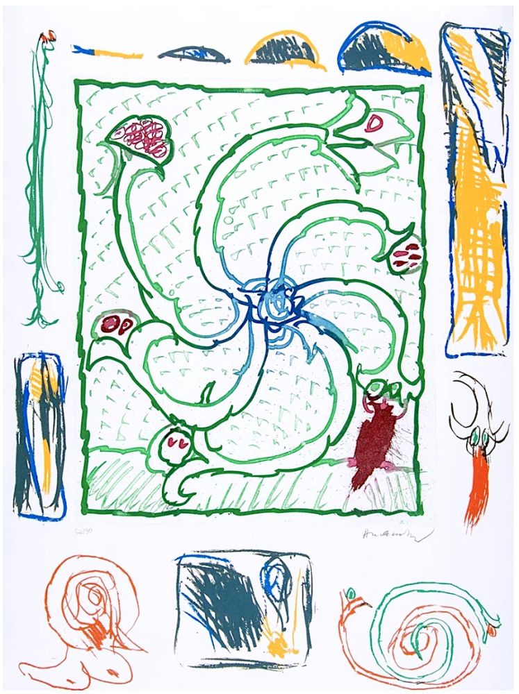 Litografia Alechinsky - Hommage à Picasso