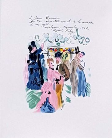 Litografia Dufy - Hommage à Renoir