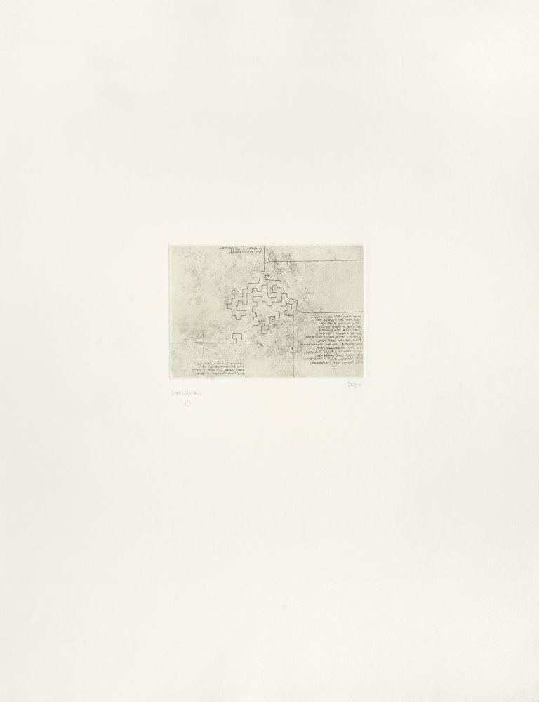 Incisione Chillida - Hommage à Rosalia de Castro 