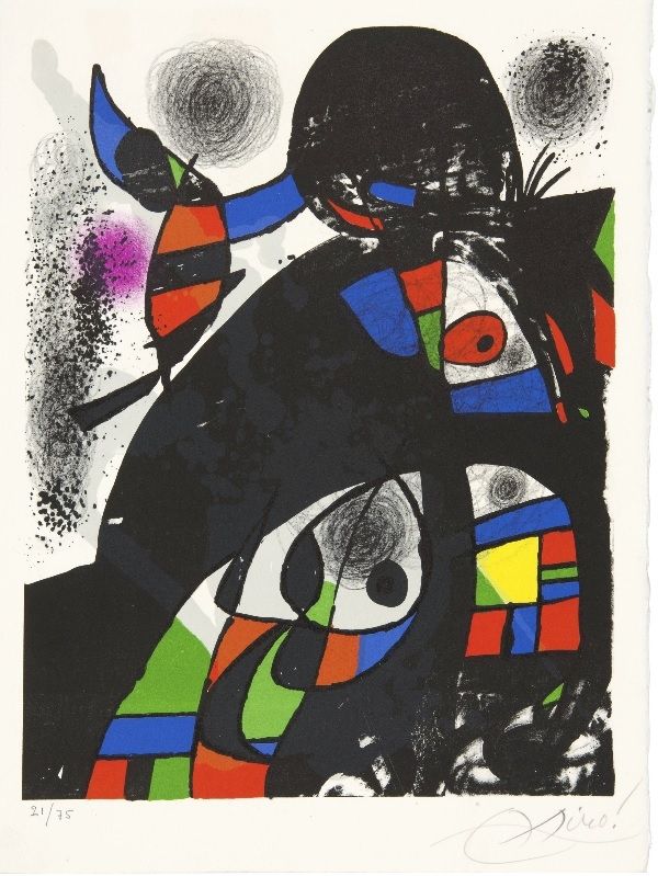 Litografia Miró - Hommage à San Lazzaro