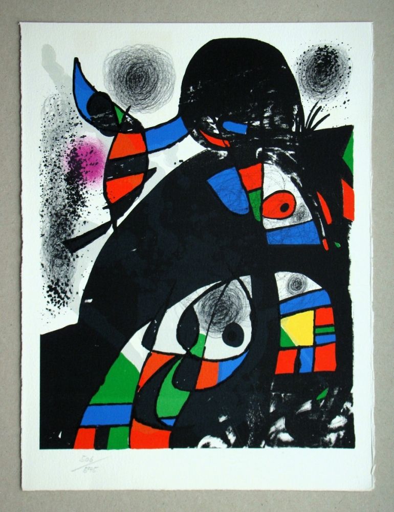 Litografia Miró - Hommage à San Lazzaro