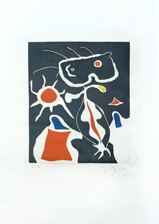 Incisione Miró - Hommage à San Lazzaro