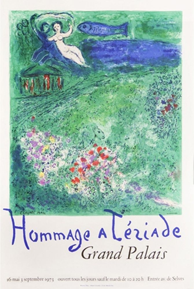 Litografia Chagall - Hommage à Tériade