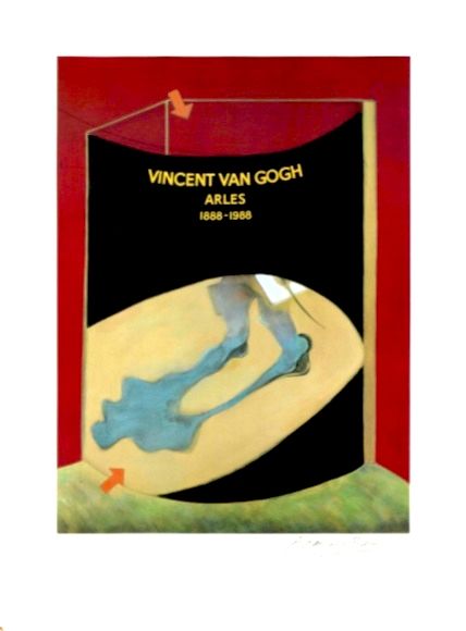 Litografia Bacon - Hommage à Van Gogh