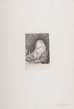 Rotocalcografia Rembrandt - Homme avec chaine et croix