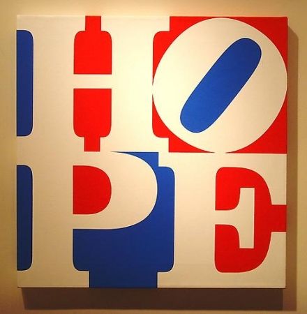 Serigrafia Indiana - HOPE  W/R/B