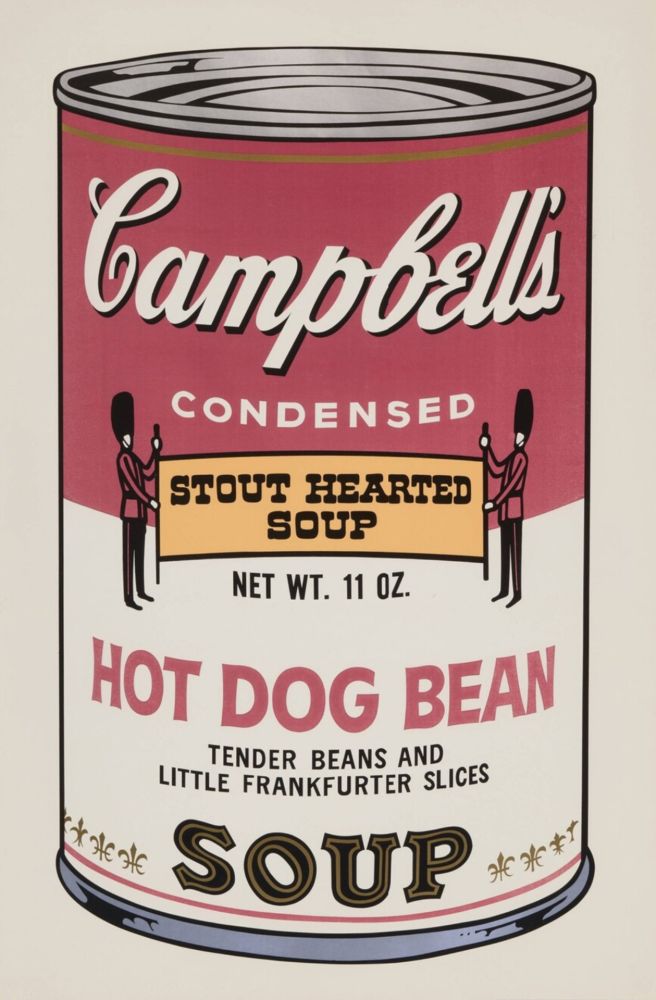 Serigrafia Warhol - Hot Dog Bean (from Campbell's Soup II)