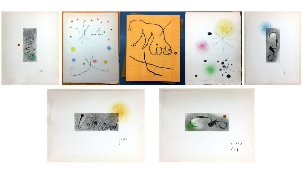Libro Illustrato Miró - HÉRACLITE D'ÉPHÈSE. Avec 12 gravures originale de Joan Miró (1965)